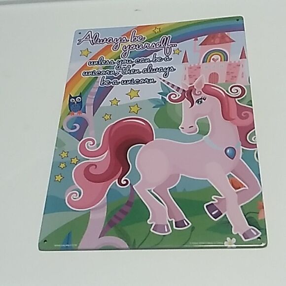 Tin Unicorn Sign  - Picture 1 of 1